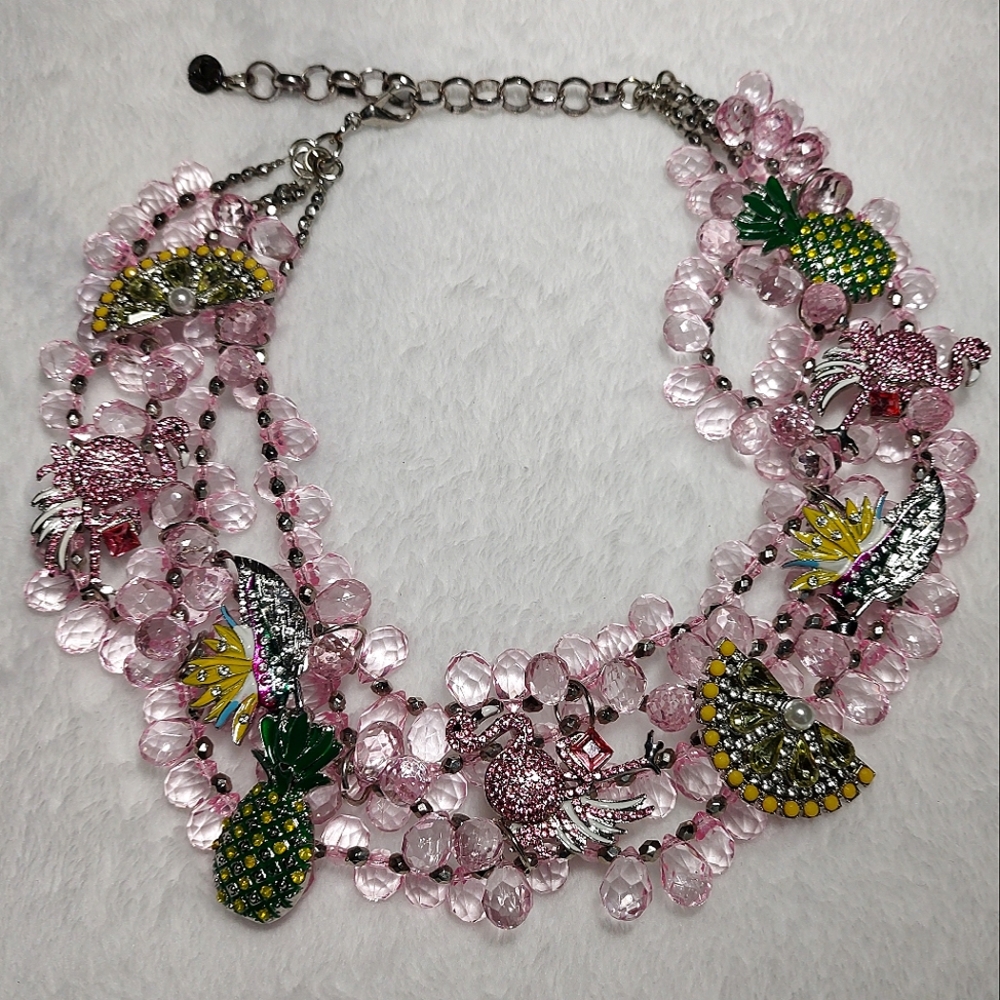 "Malibu" Beaded Bib
